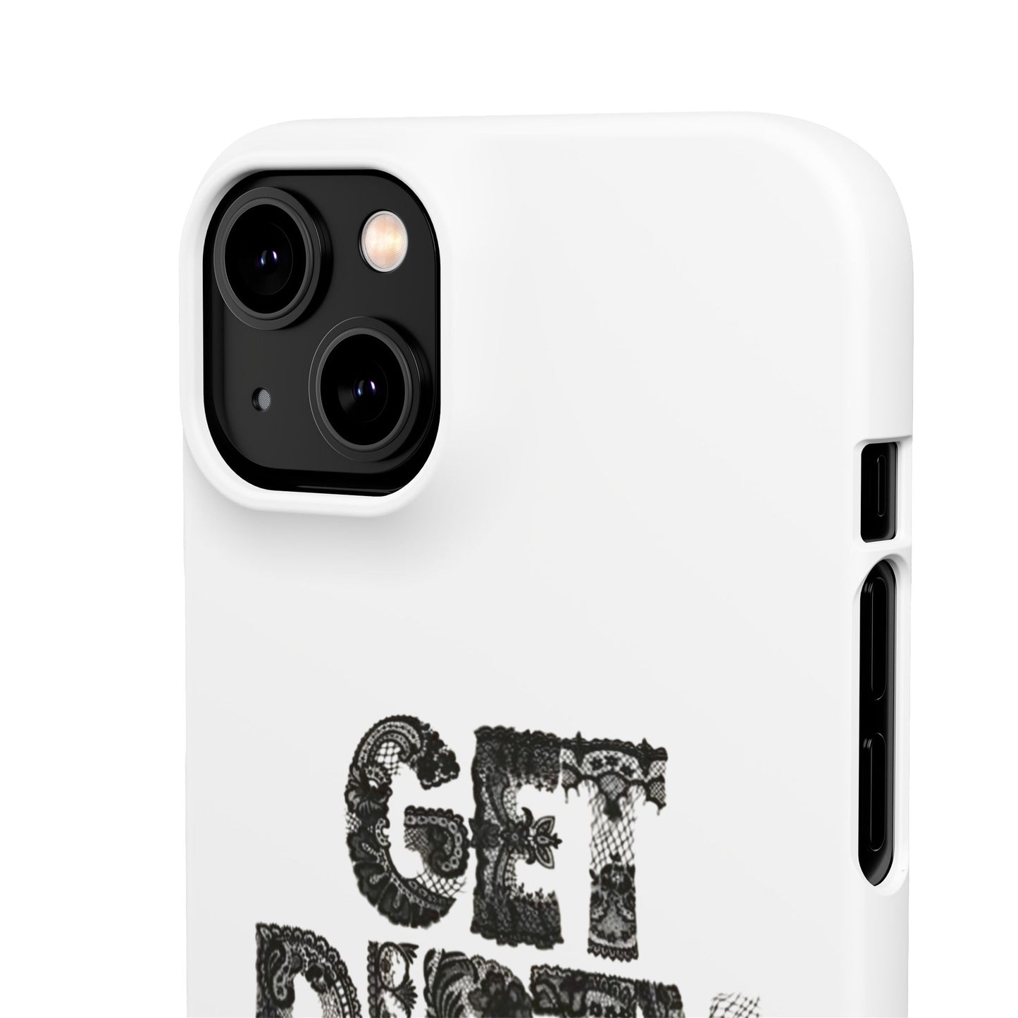 Get Dirty in Paris White Snap Case
