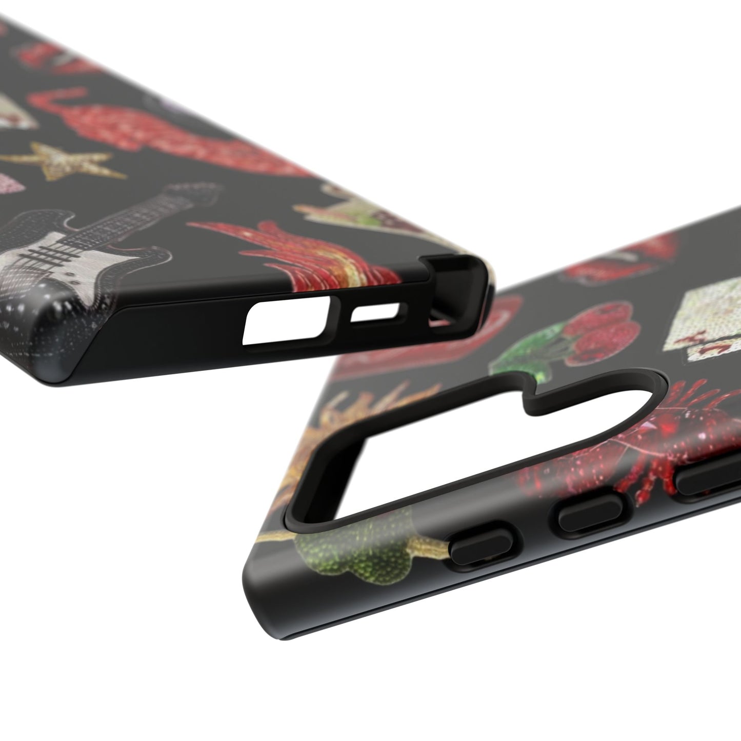 Retro Patch Motif Tough Case