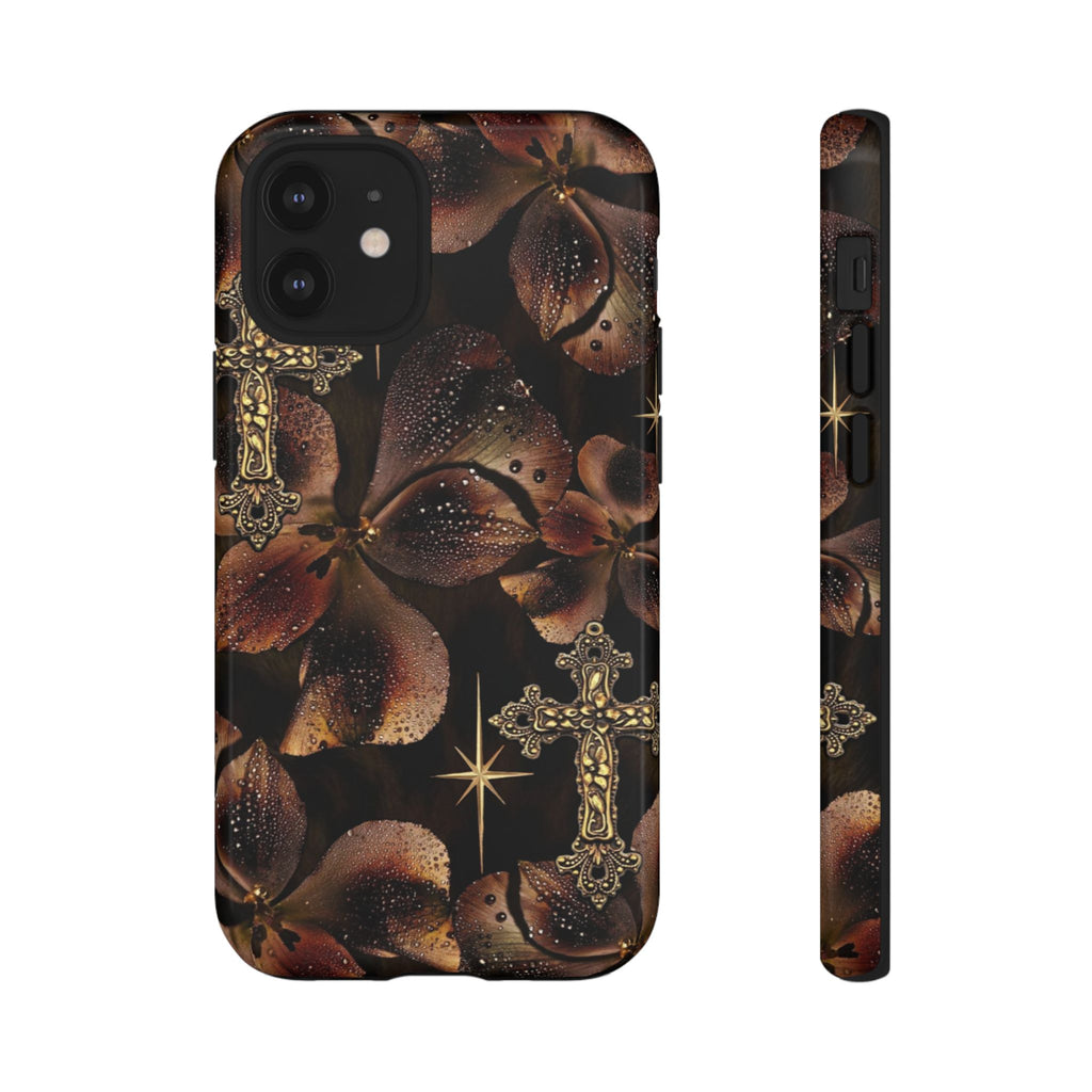 Floral Cross Pattern Tough Case