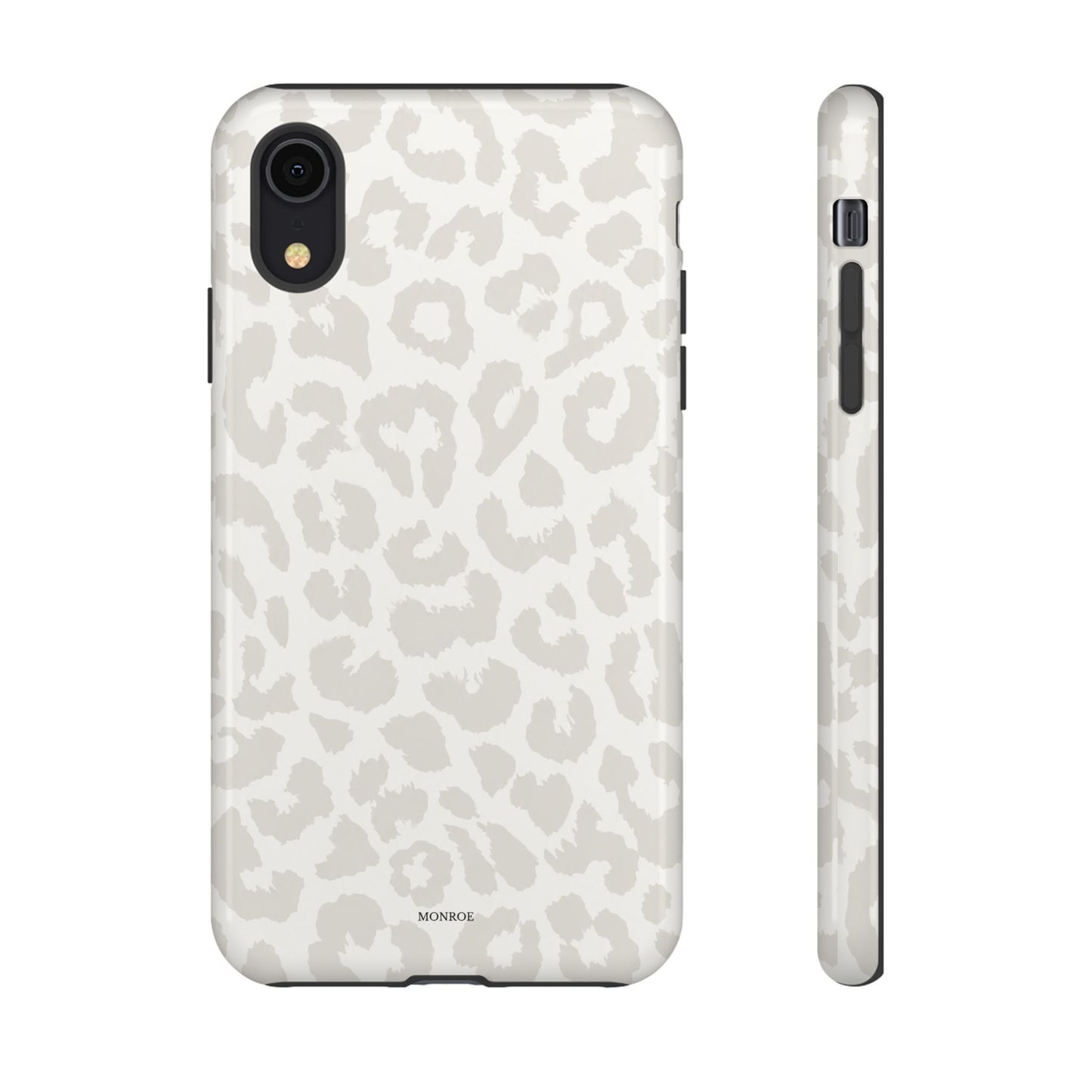 White Leopard Print Tough Case