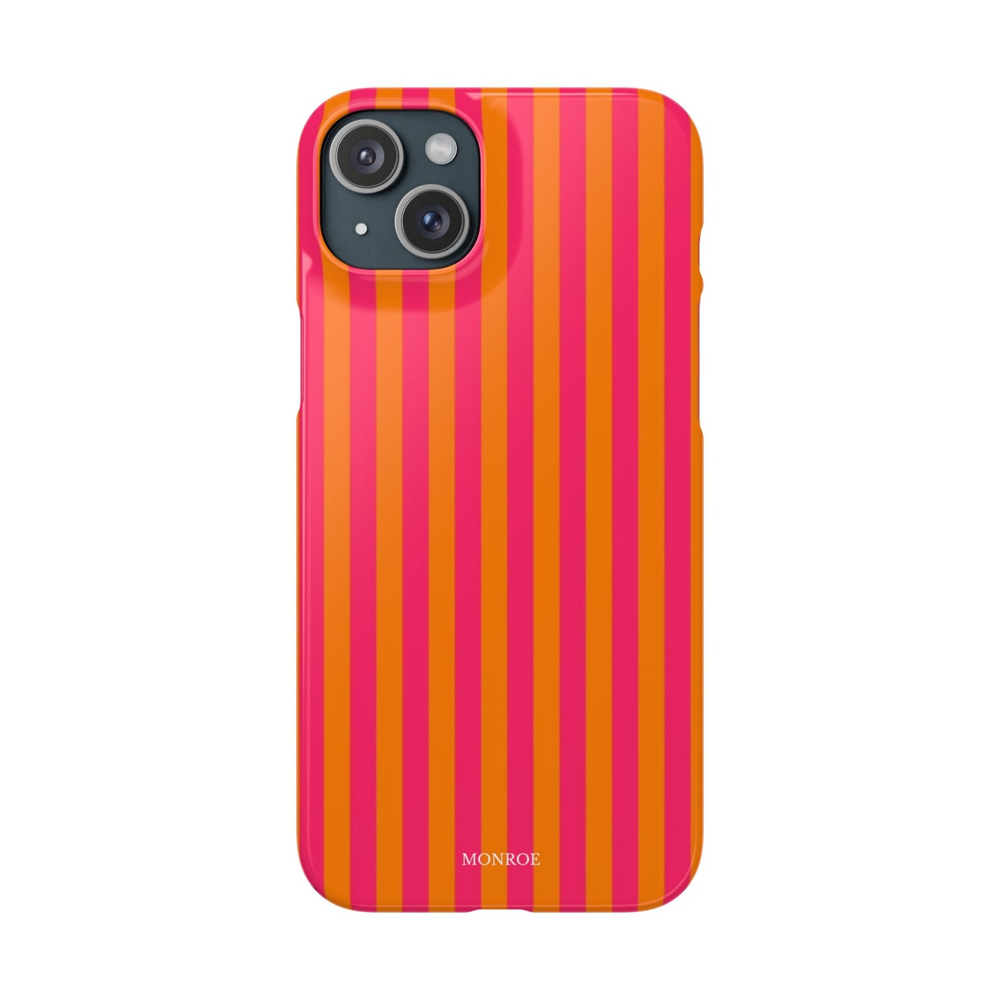 Striped Orange & Pink Case
