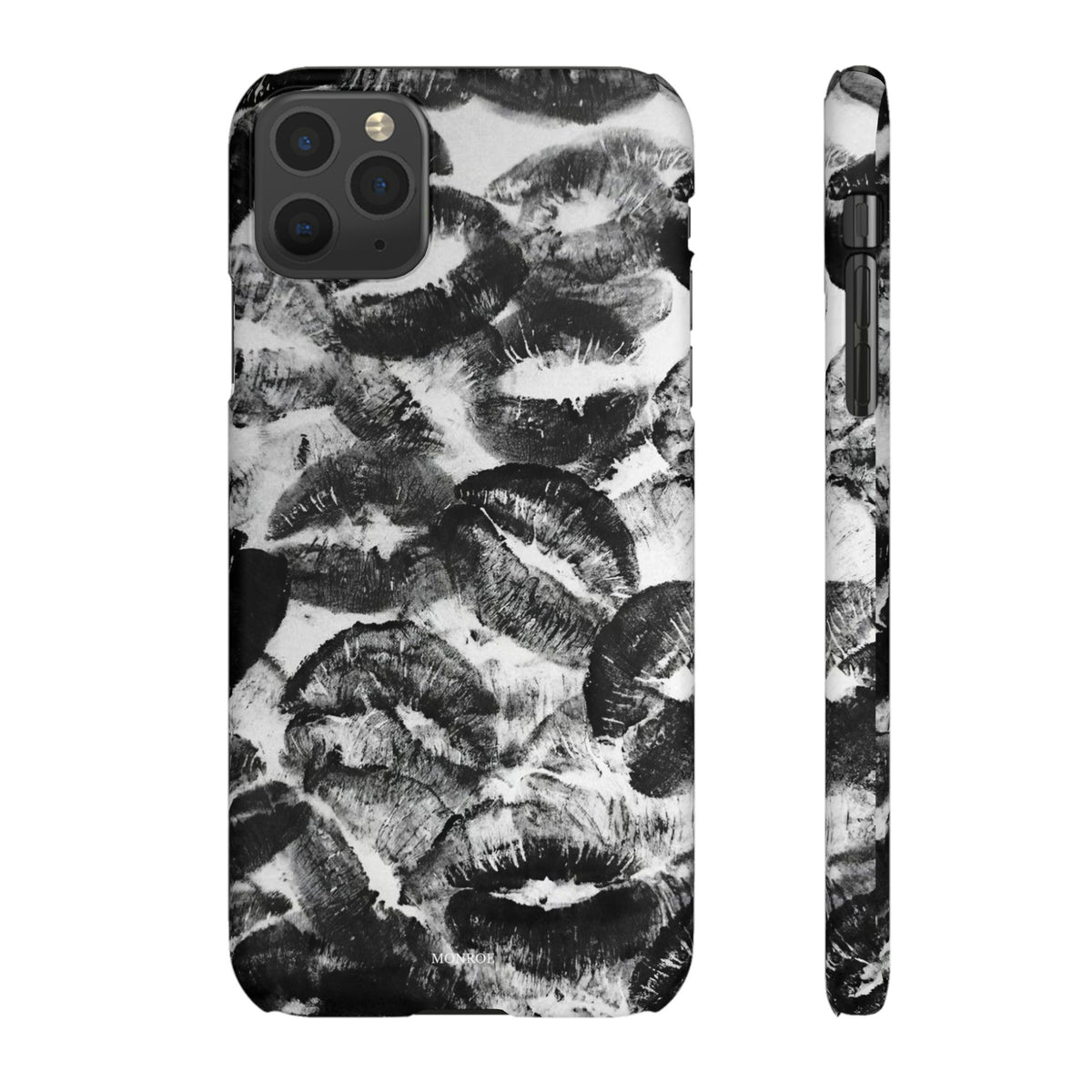 Black & White Kiss Print Case