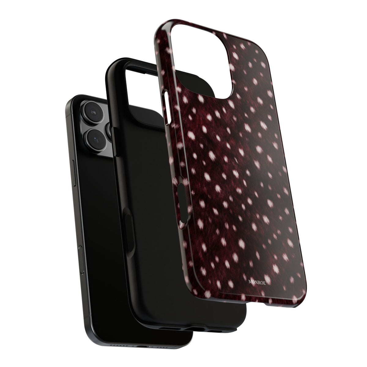 Burgundy Spotted Fur Tough Case