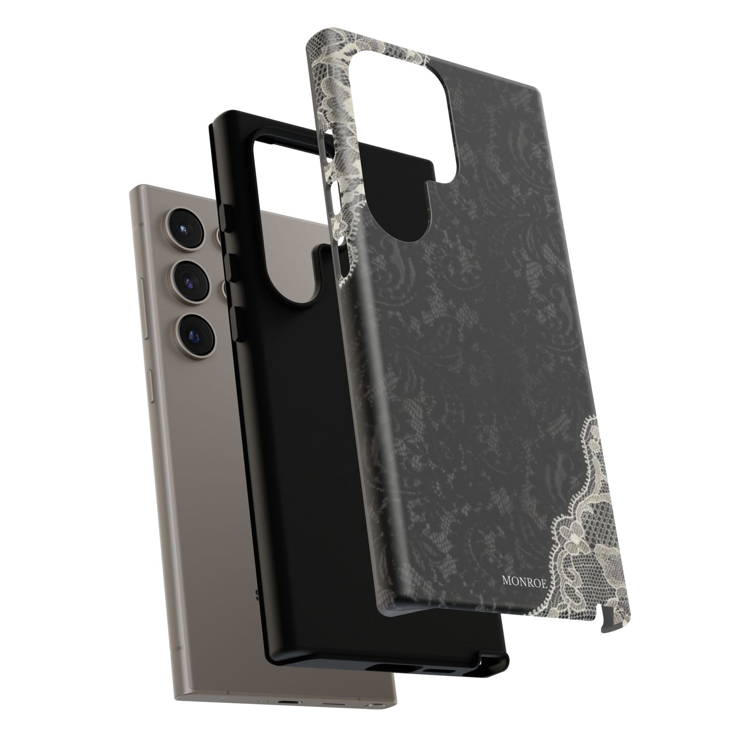 Black & White Edged Tough Case