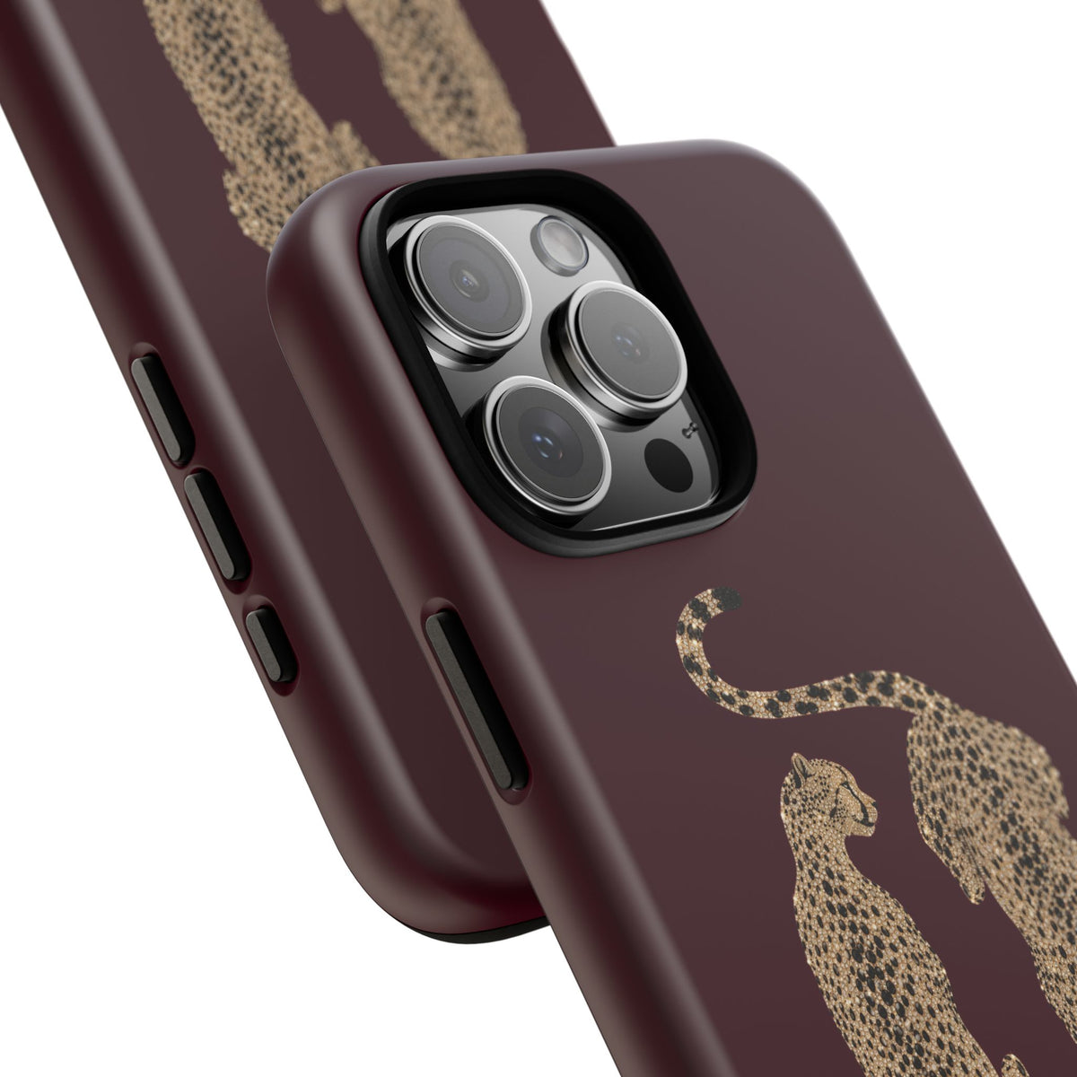 Burgundy Cheetah Tough Case