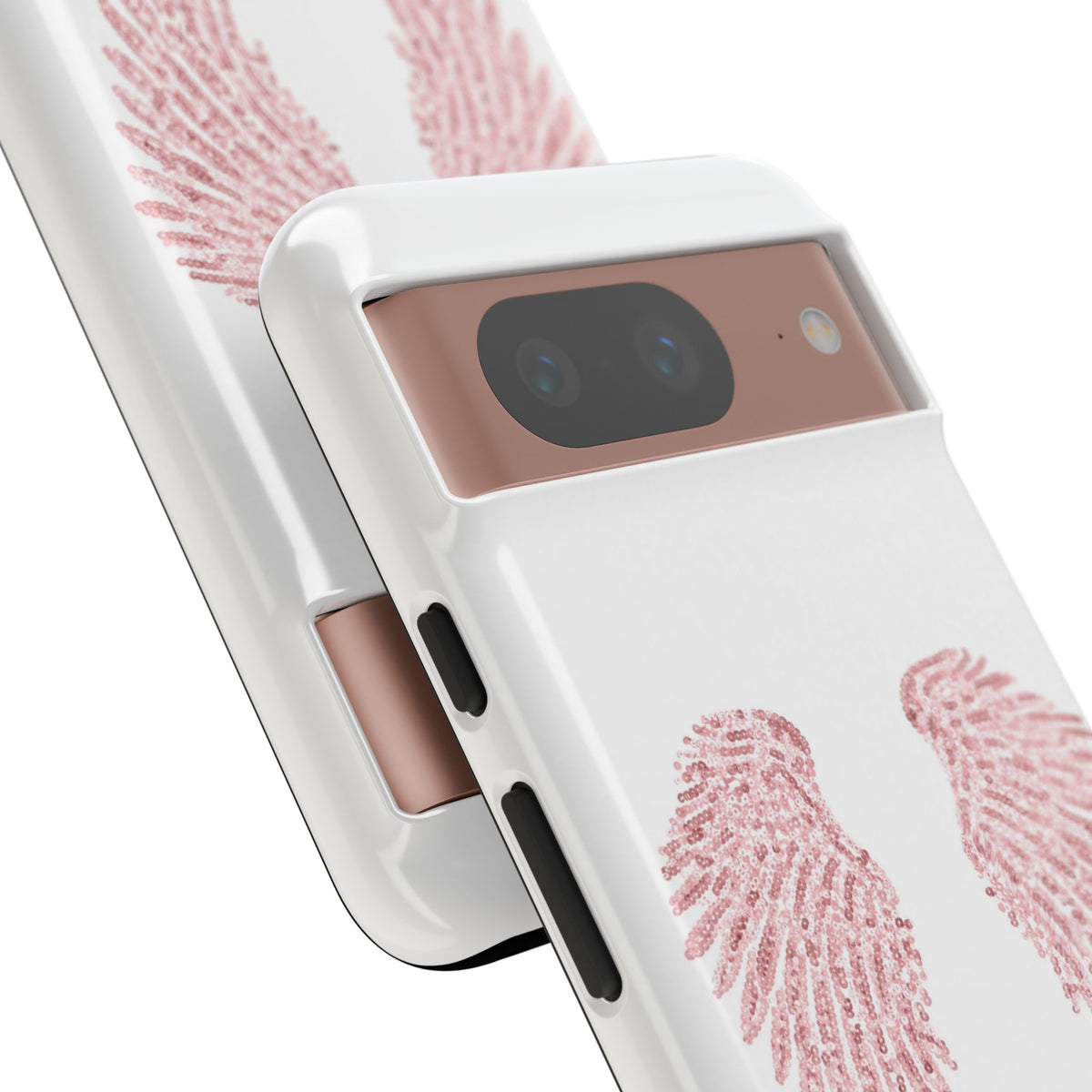 White & Pink Wings Tough Case