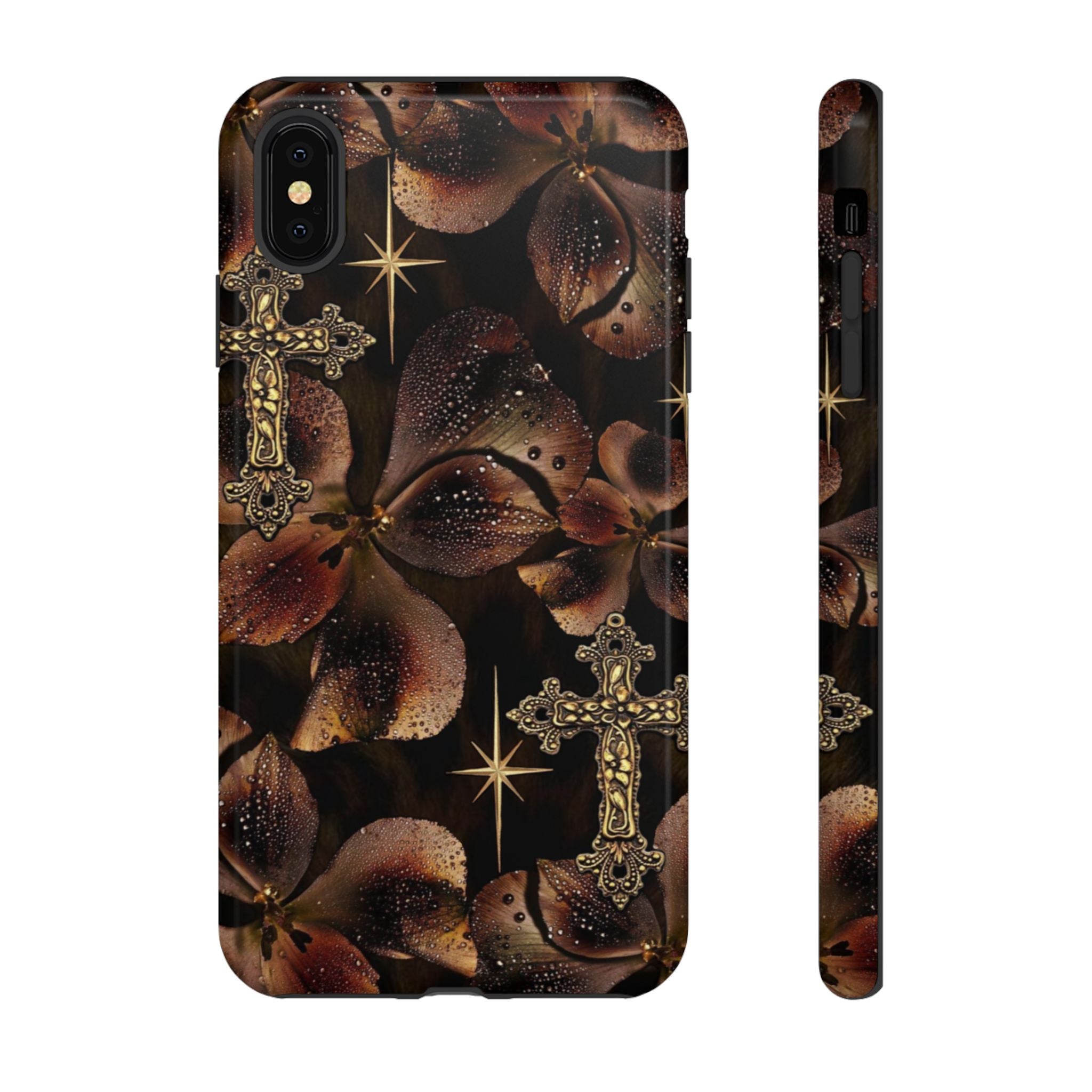 Floral Cross Pattern Tough Case