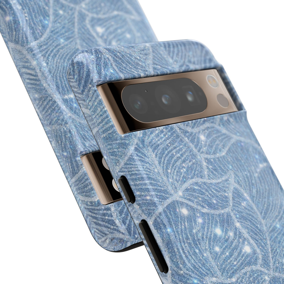 Glacier Blue Floral Tough Case