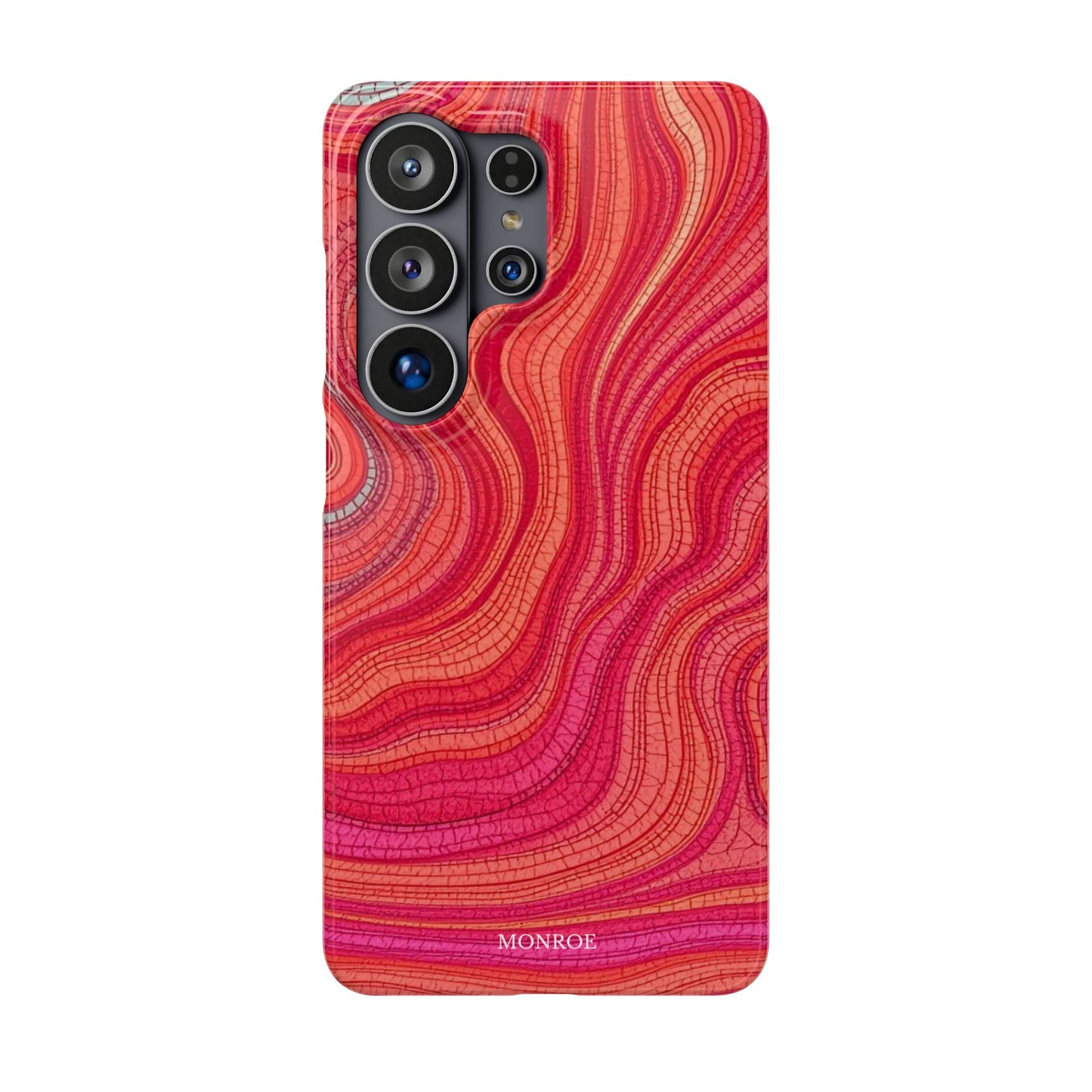 Retro Wavy Red Case
