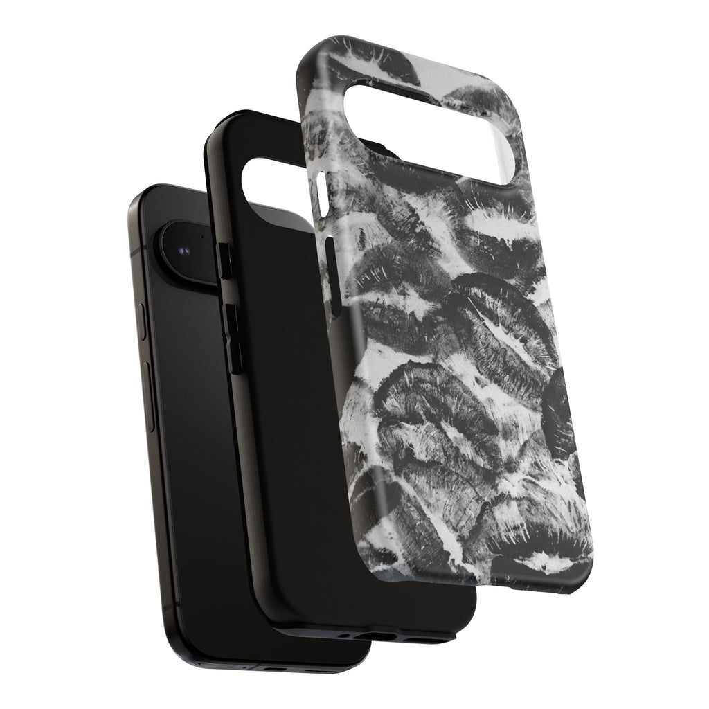 Black and Kiss Design Phone Case