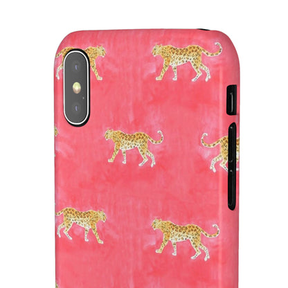 Pink Watercolor Leopard Case