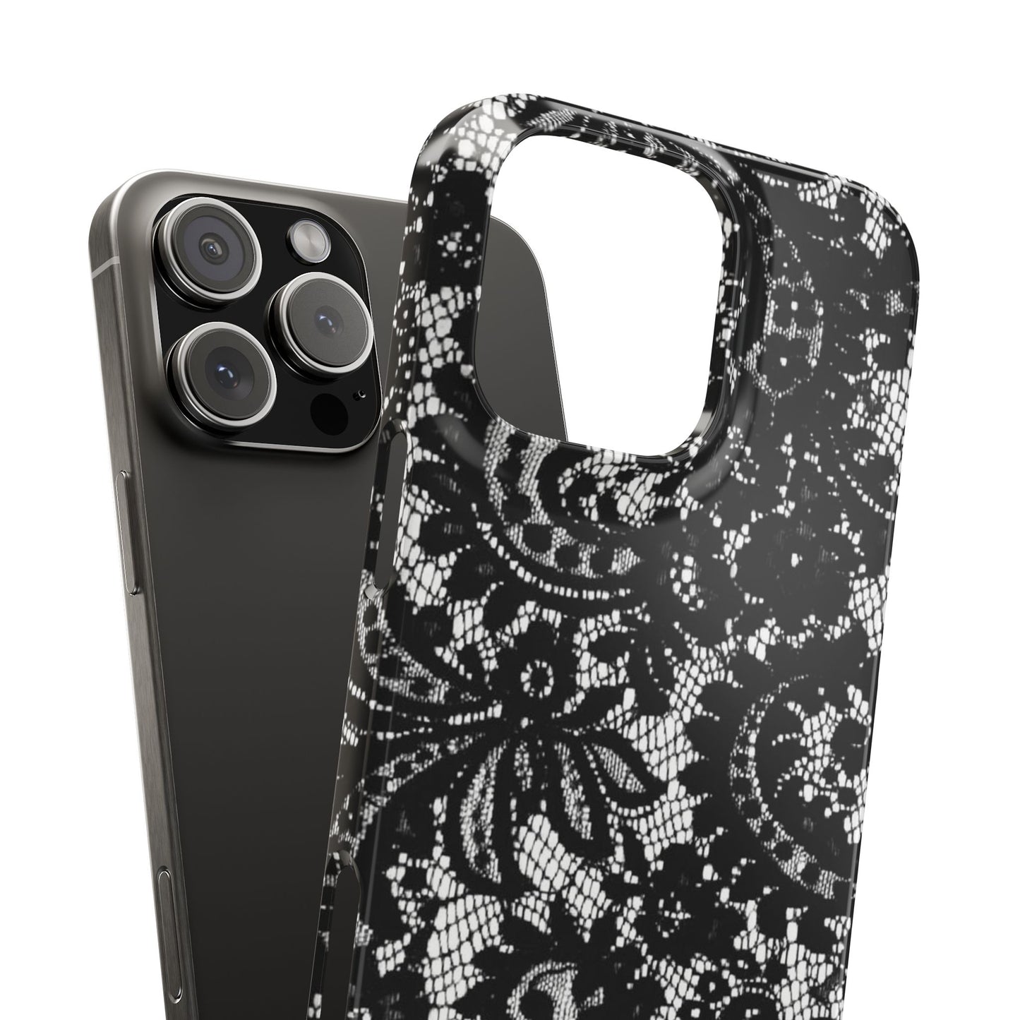 Black Lace Elegant Pattern Case