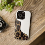 Half Cheetah Print Phone Case
