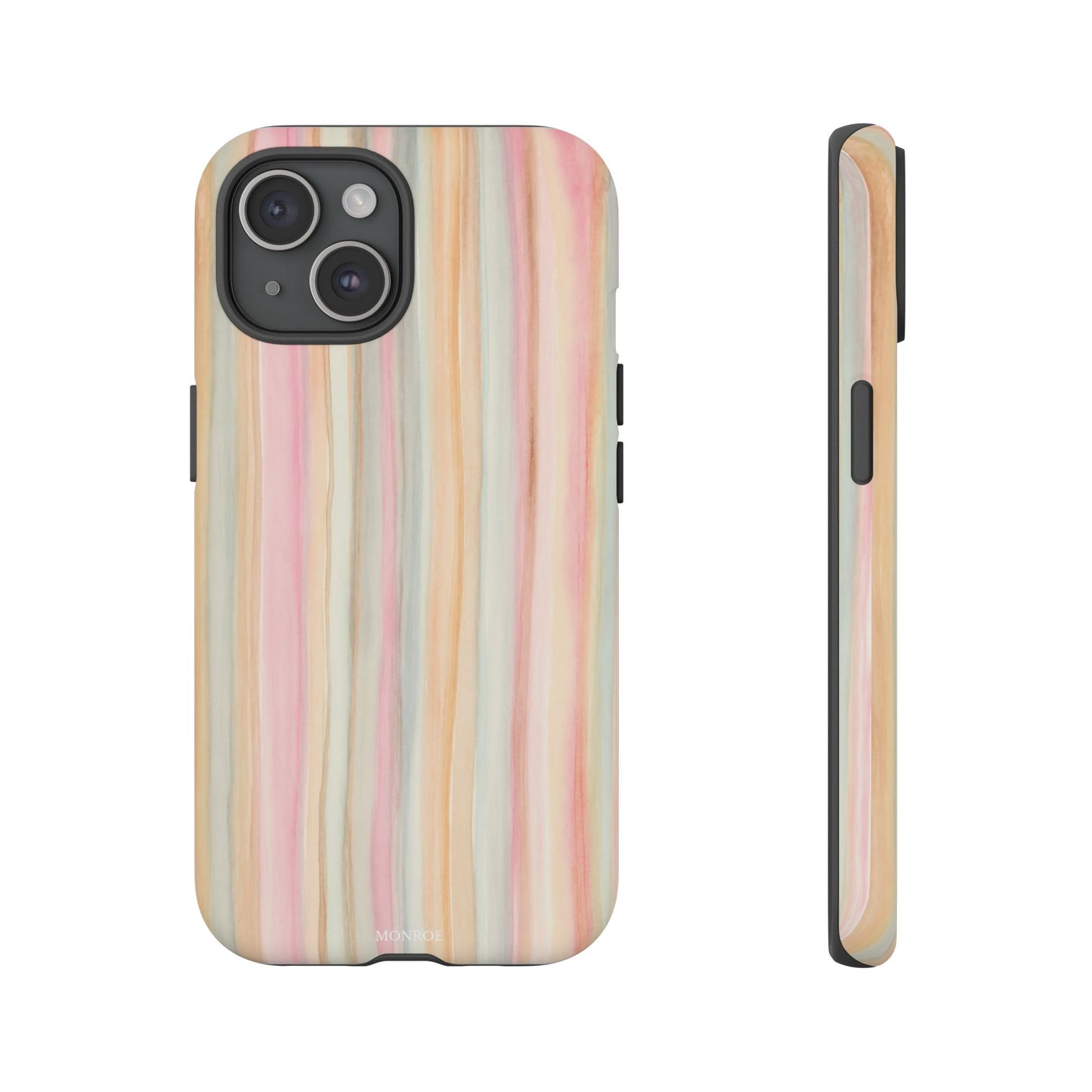 Pastel Watercolor Stripe Tough Case