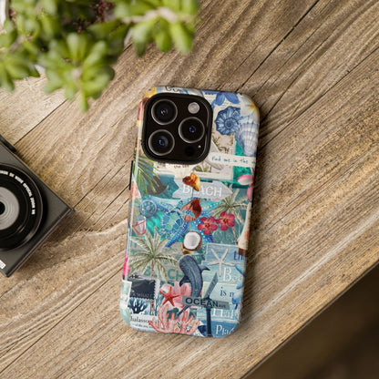 Tropical Beach Collage Tough Case