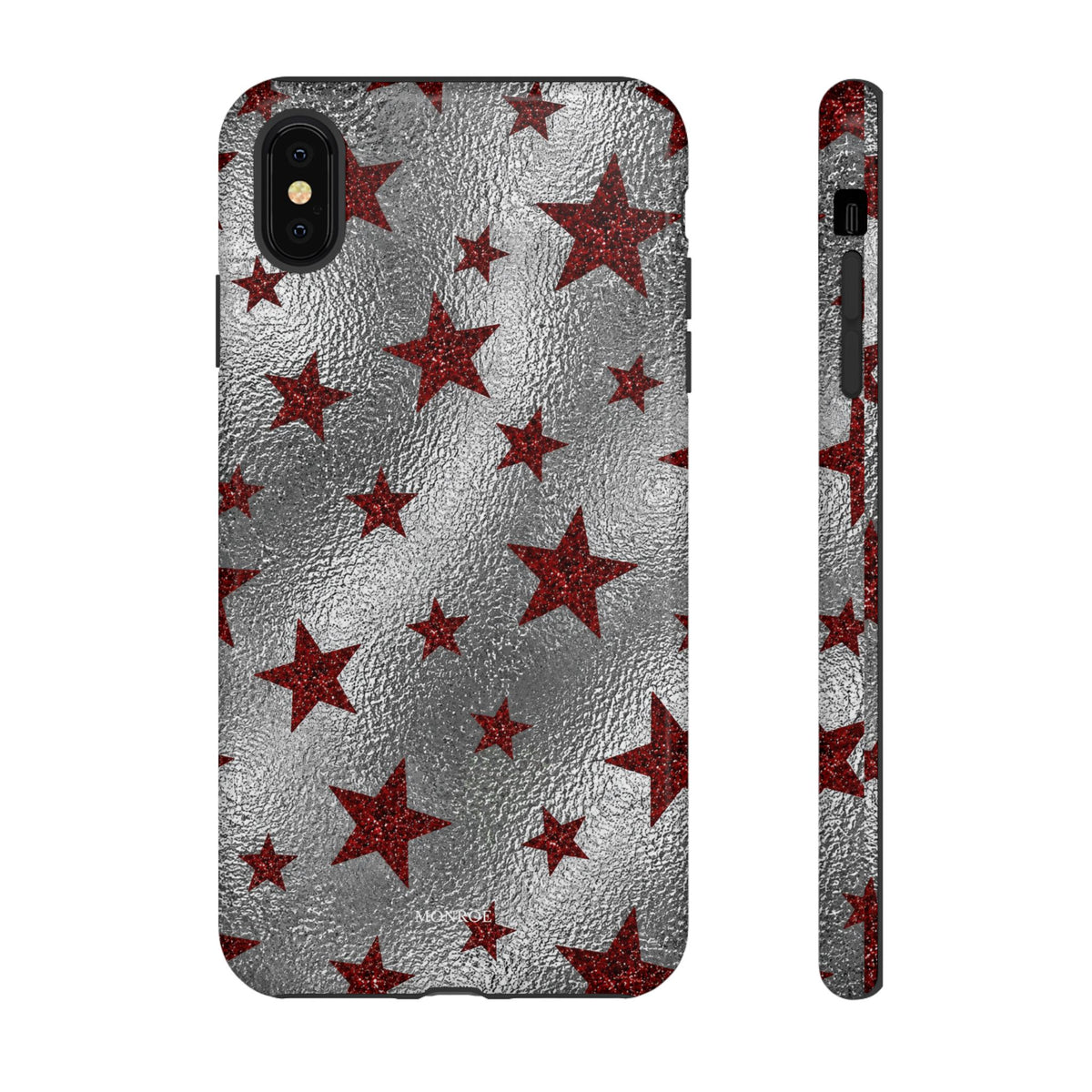 Silver Red Starry Tough Case