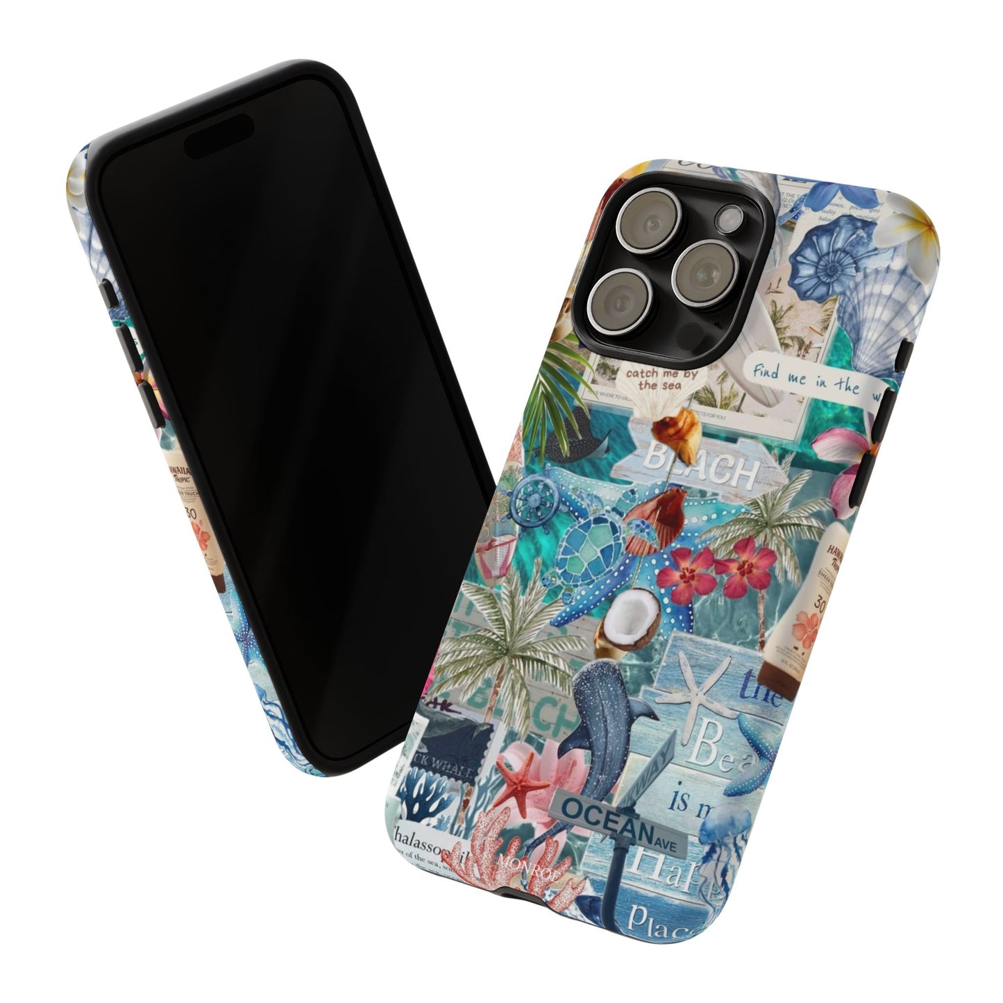 Tropical Beach Collage Tough Case