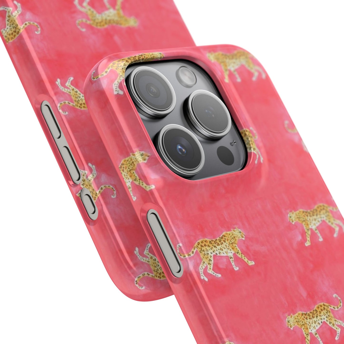 Pink Watercolor Leopard Case
