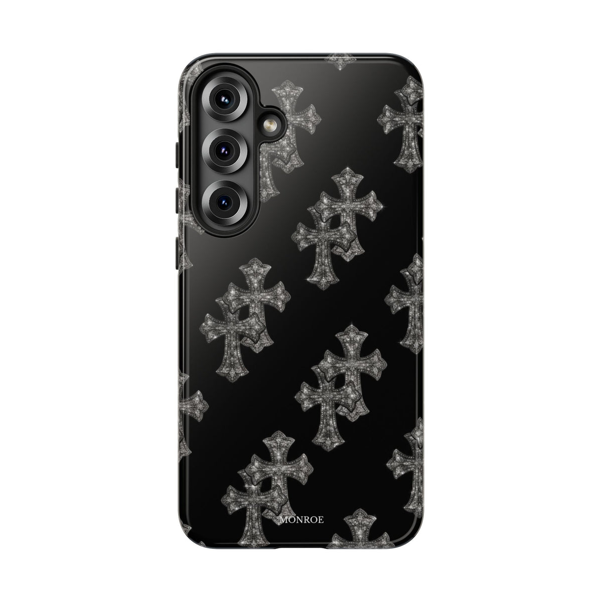 Black Crystal Cross Tough Case