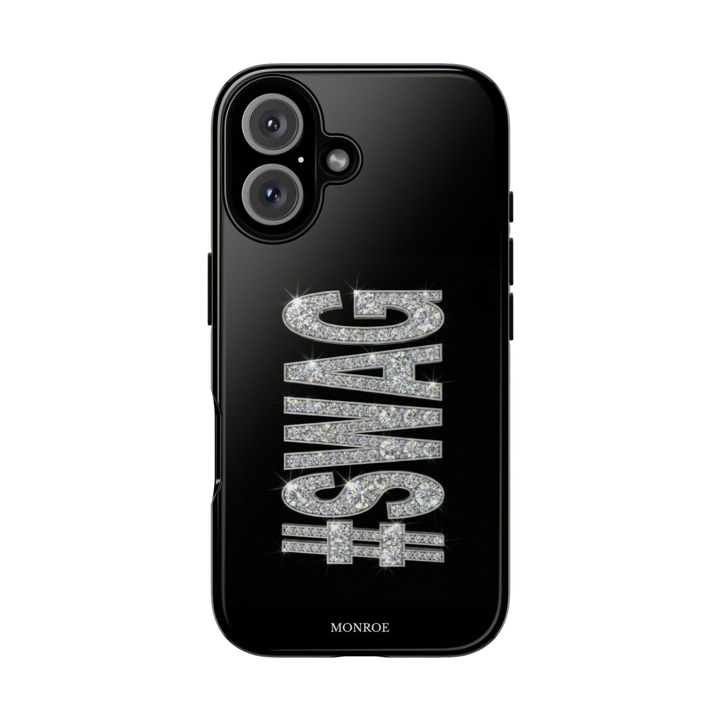 “#SWAG” Black Bling Tough Case