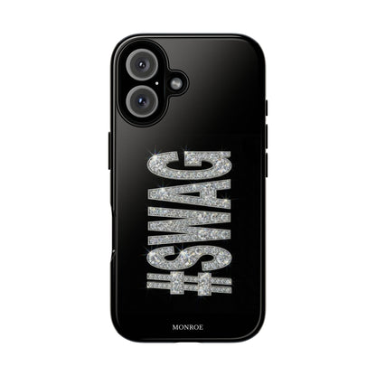 “#SWAG” Black Bling Tough Case