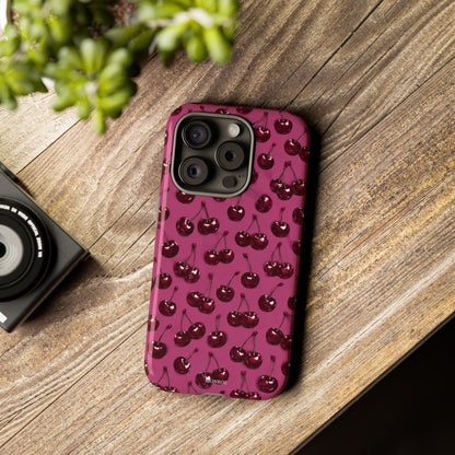 Burgundy Cherries Tough Case