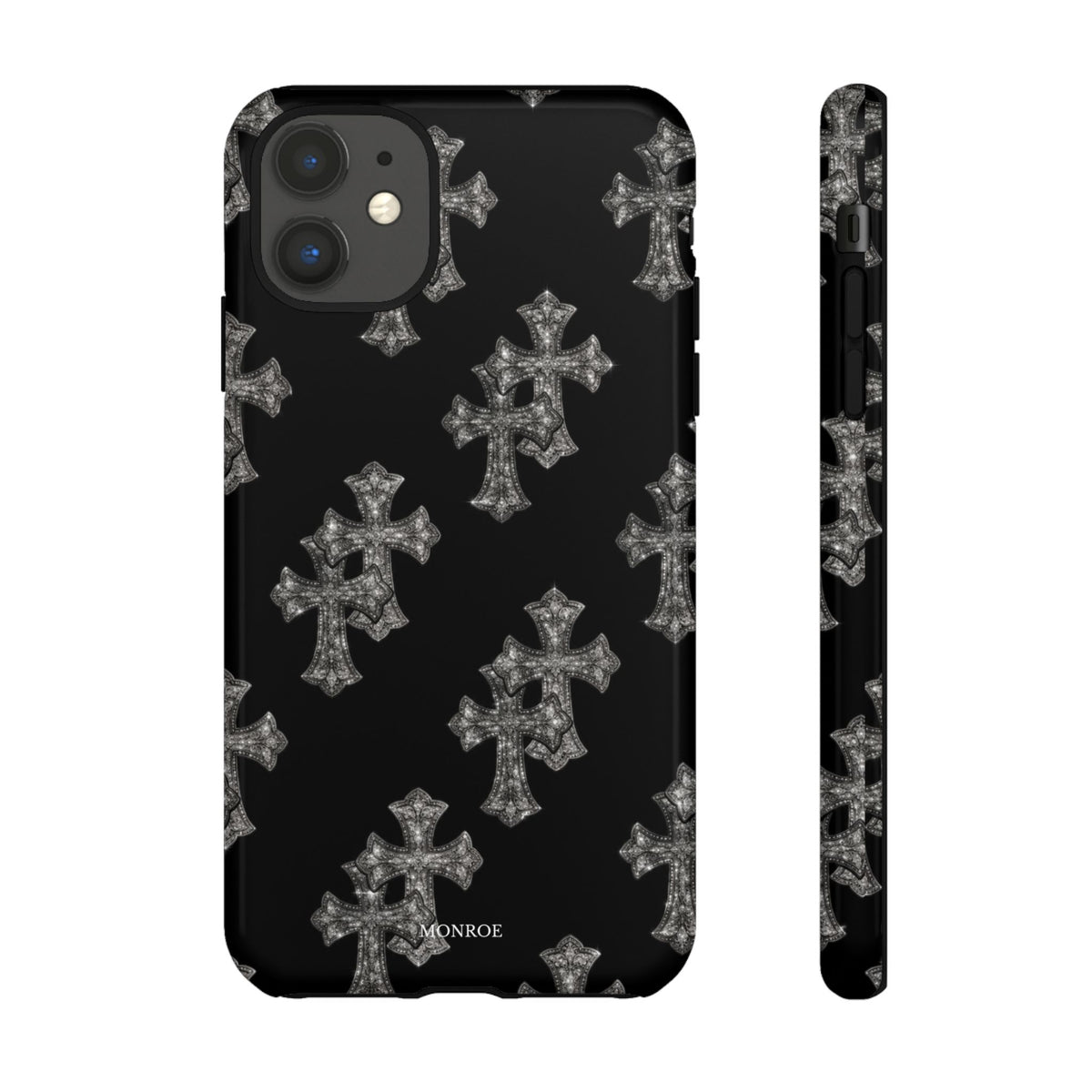 Black Crystal Cross Tough Case
