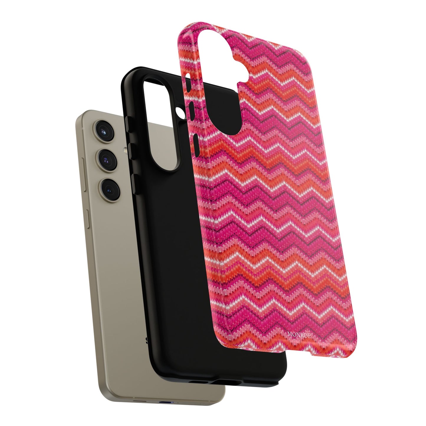 Pink Zigzag Tough Case