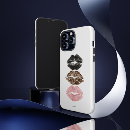 Leopard Glam Lip Tough Case