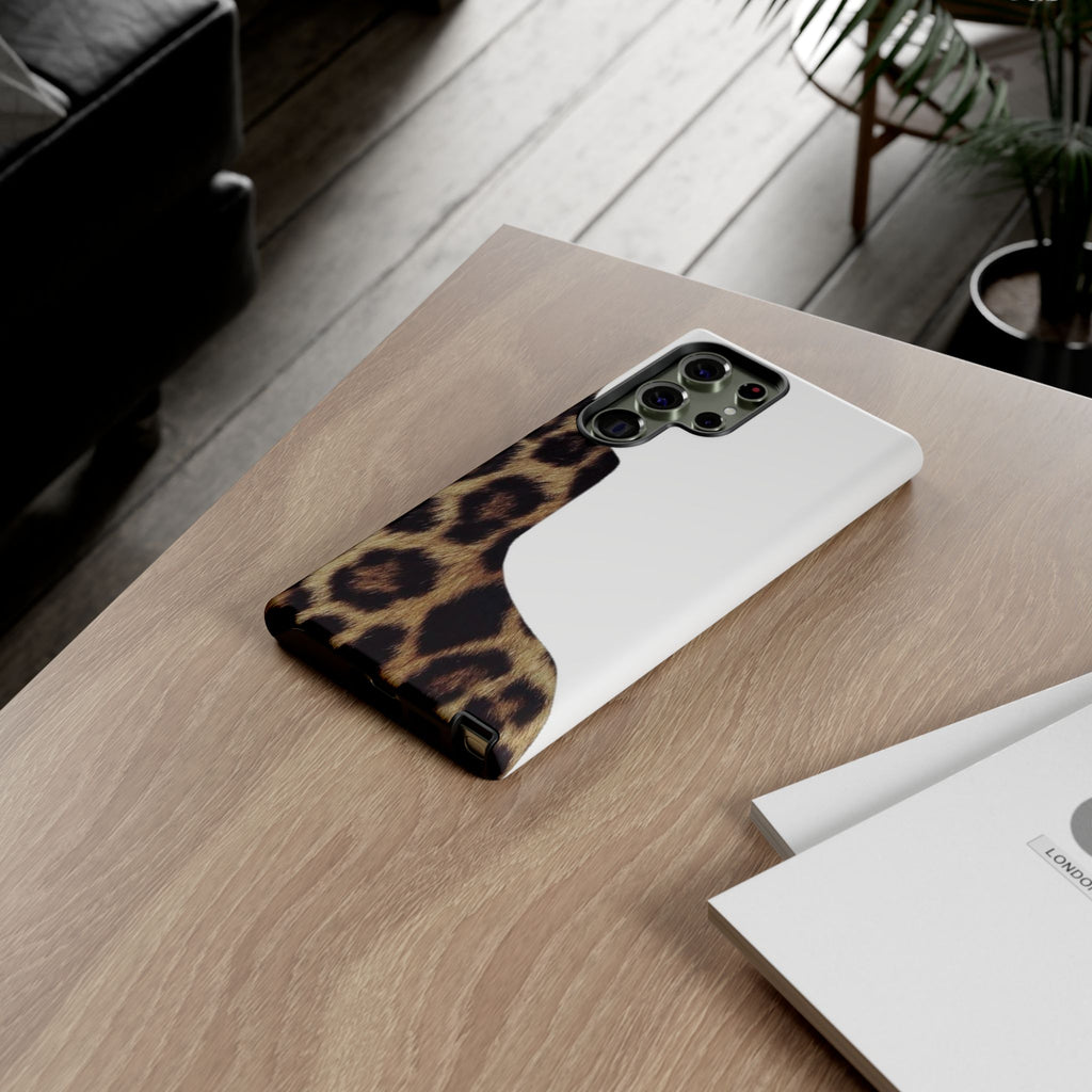 Half Cheetah Print Phone Case