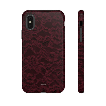Burgundy Lace Tough Case