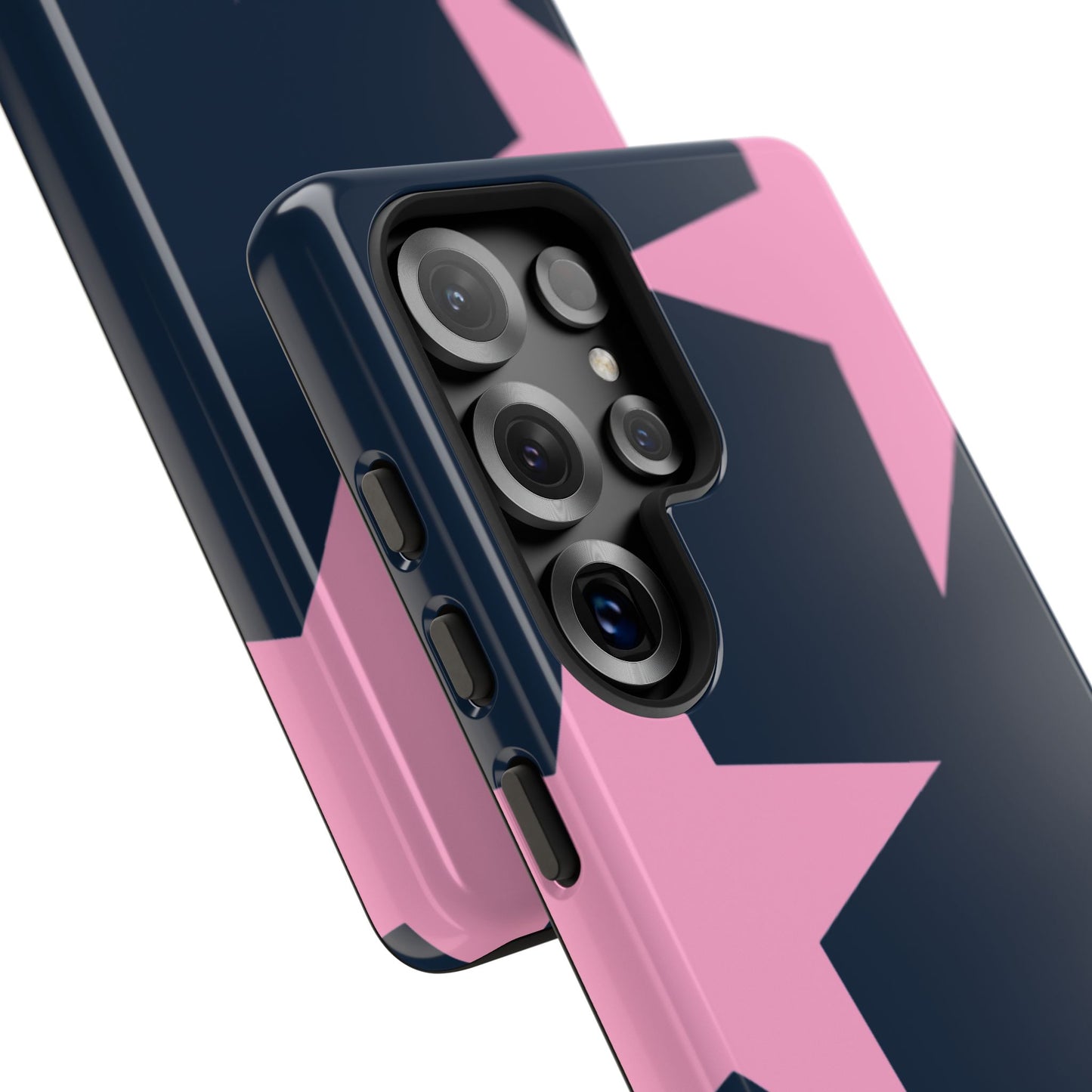 Navy & Pink Star Tough Cover