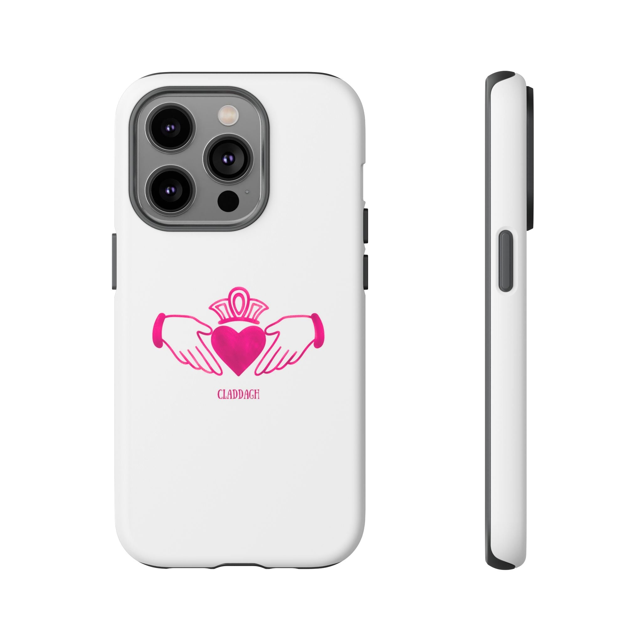 Pink Irish Claddagh Symbol Tough Phone Case