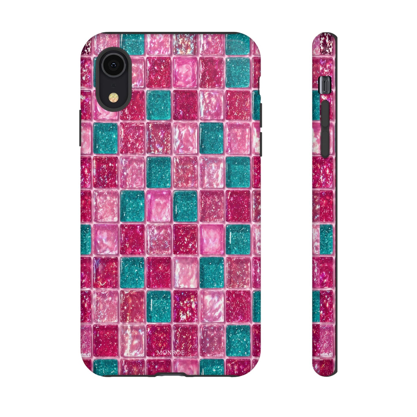 Pink Teal Mosaic Tough Case
