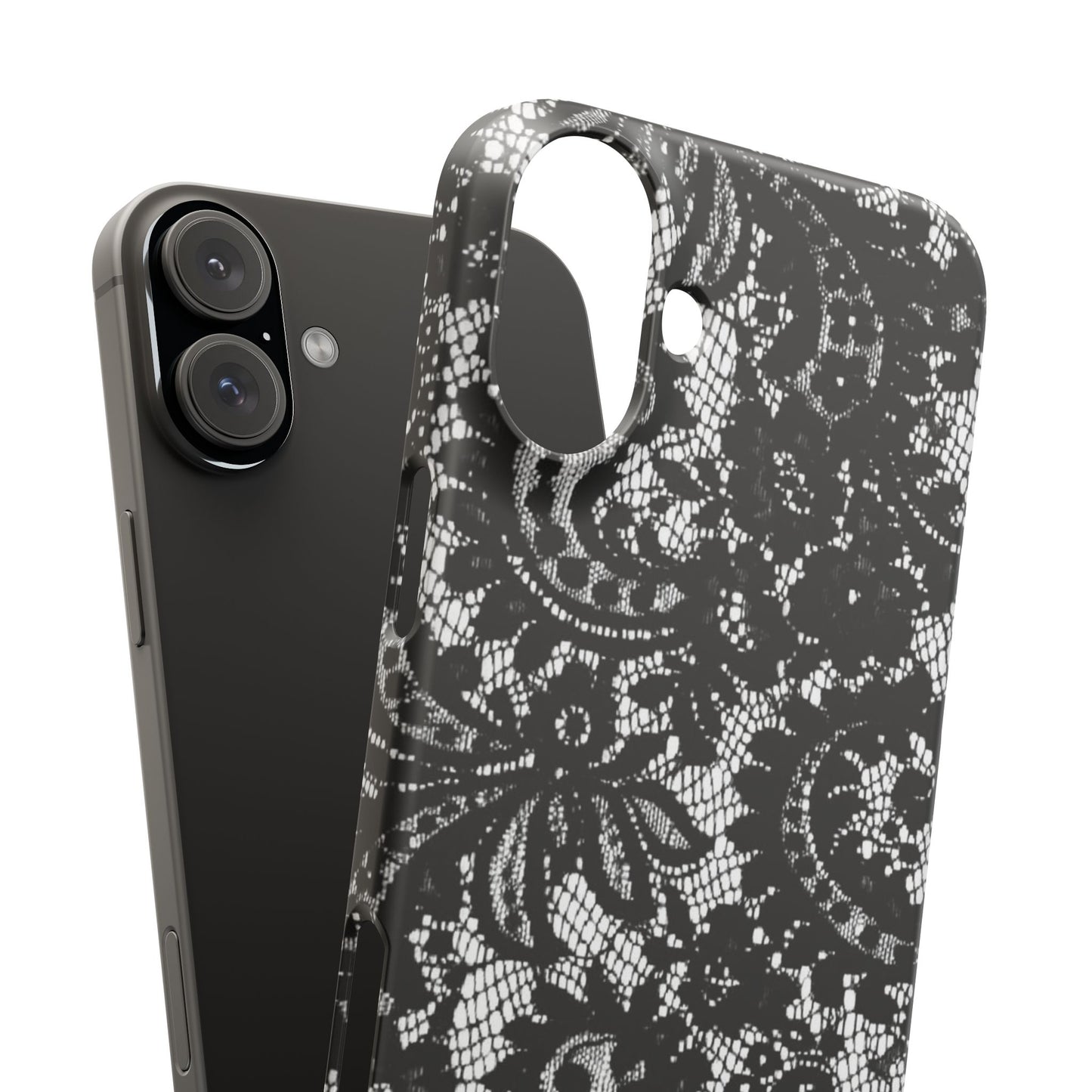 Black Lace Elegant Pattern Case