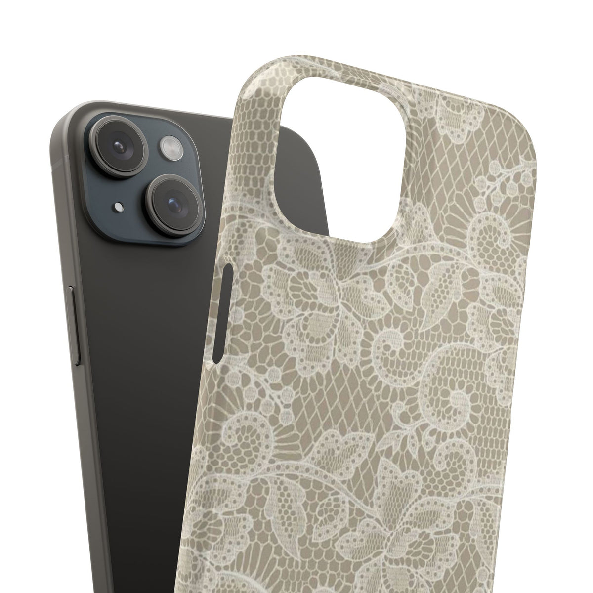Vintage Beige Lace Case