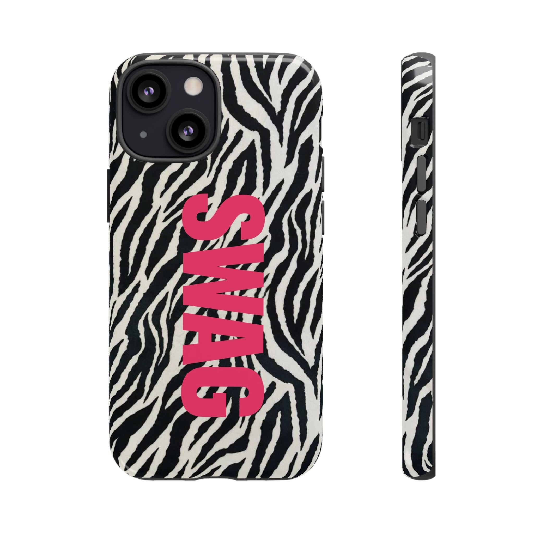 'SWAG' Zebra Print Tough Case