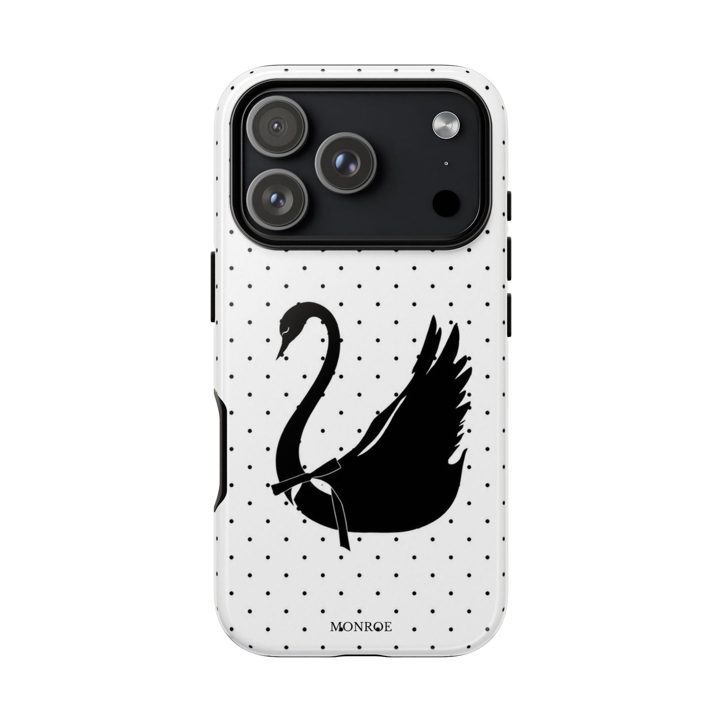 White Swan Polka Dot Tough Case