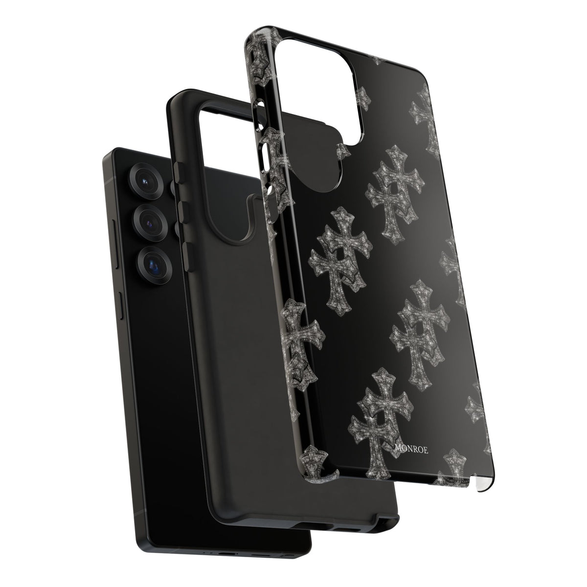 Black Crystal Cross Tough Case