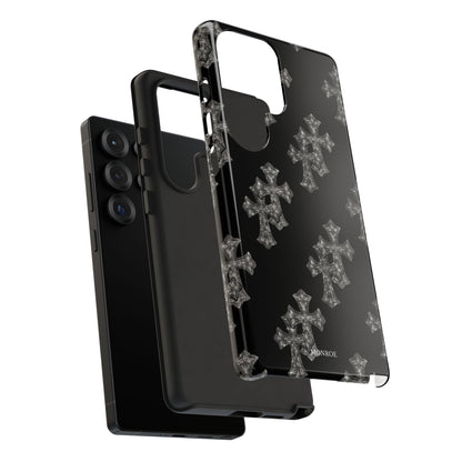 Black Crystal Cross Tough Case