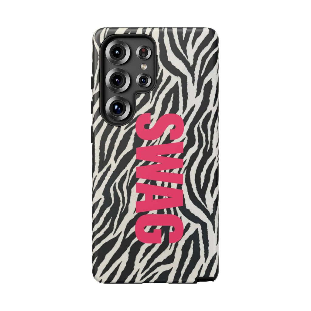 'SWAG' Zebra Print Tough Case