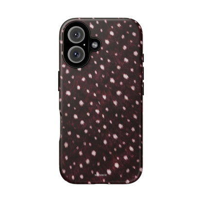 Burgundy Spotted Fur Tough Case