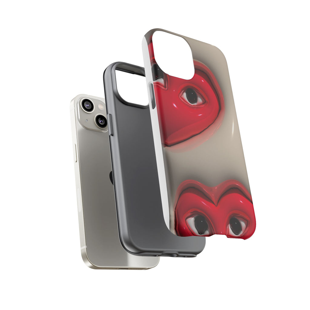 3D Hearts Phone Case
