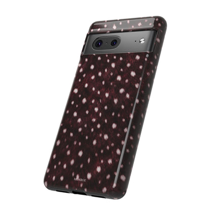 Burgundy Spotted Fur Tough Case