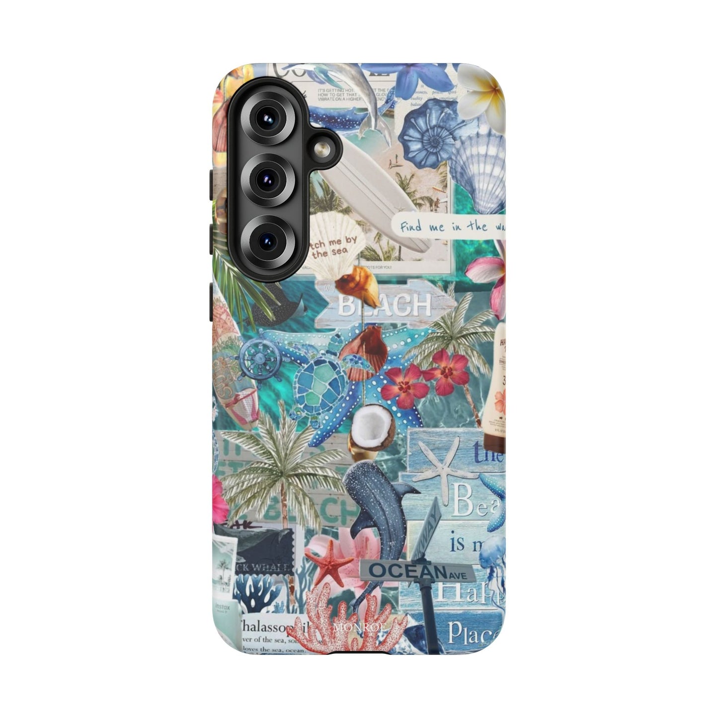 Tropical Beach Collage Tough Case