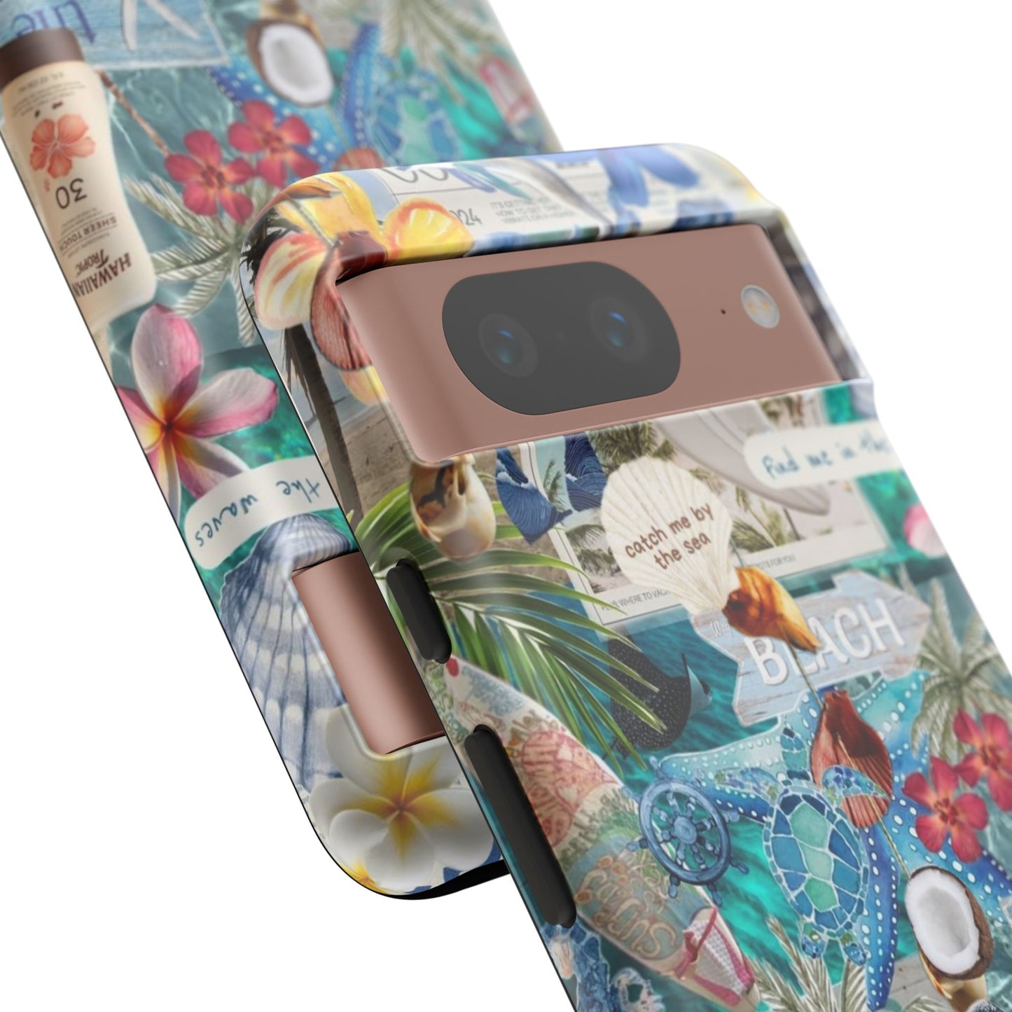 Tropical Beach Collage Tough Case