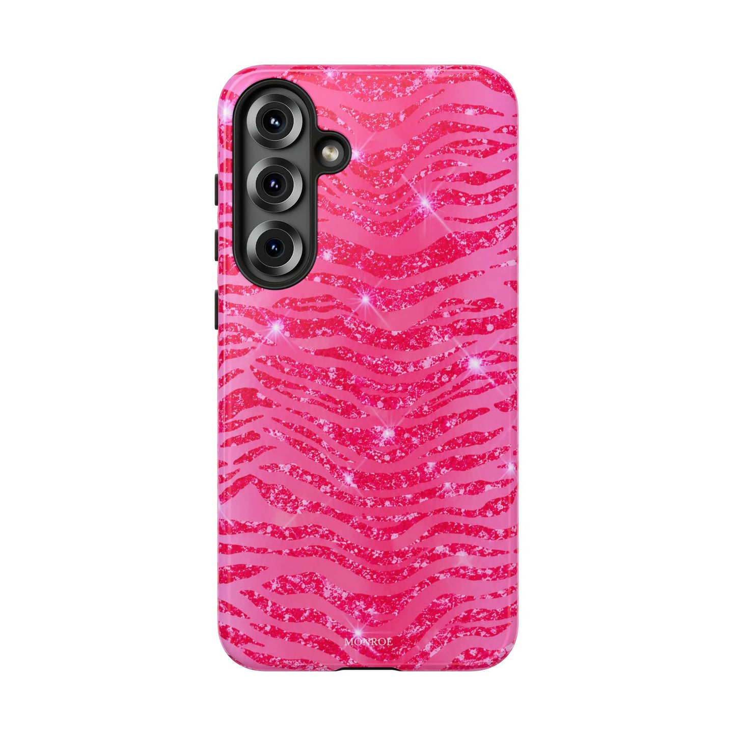 Pink Glitter Zebra Tough Case