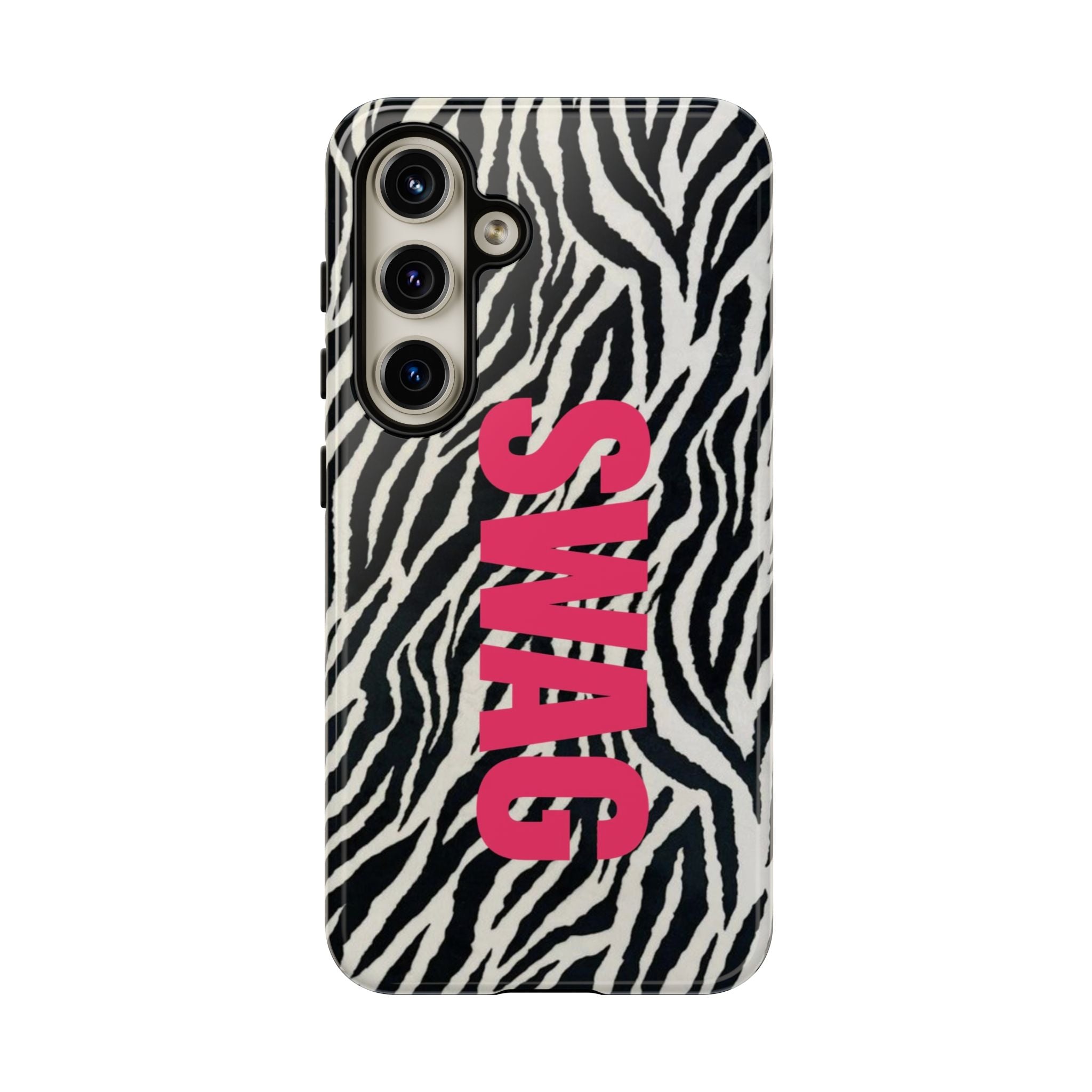 'SWAG' Zebra Print Tough Case