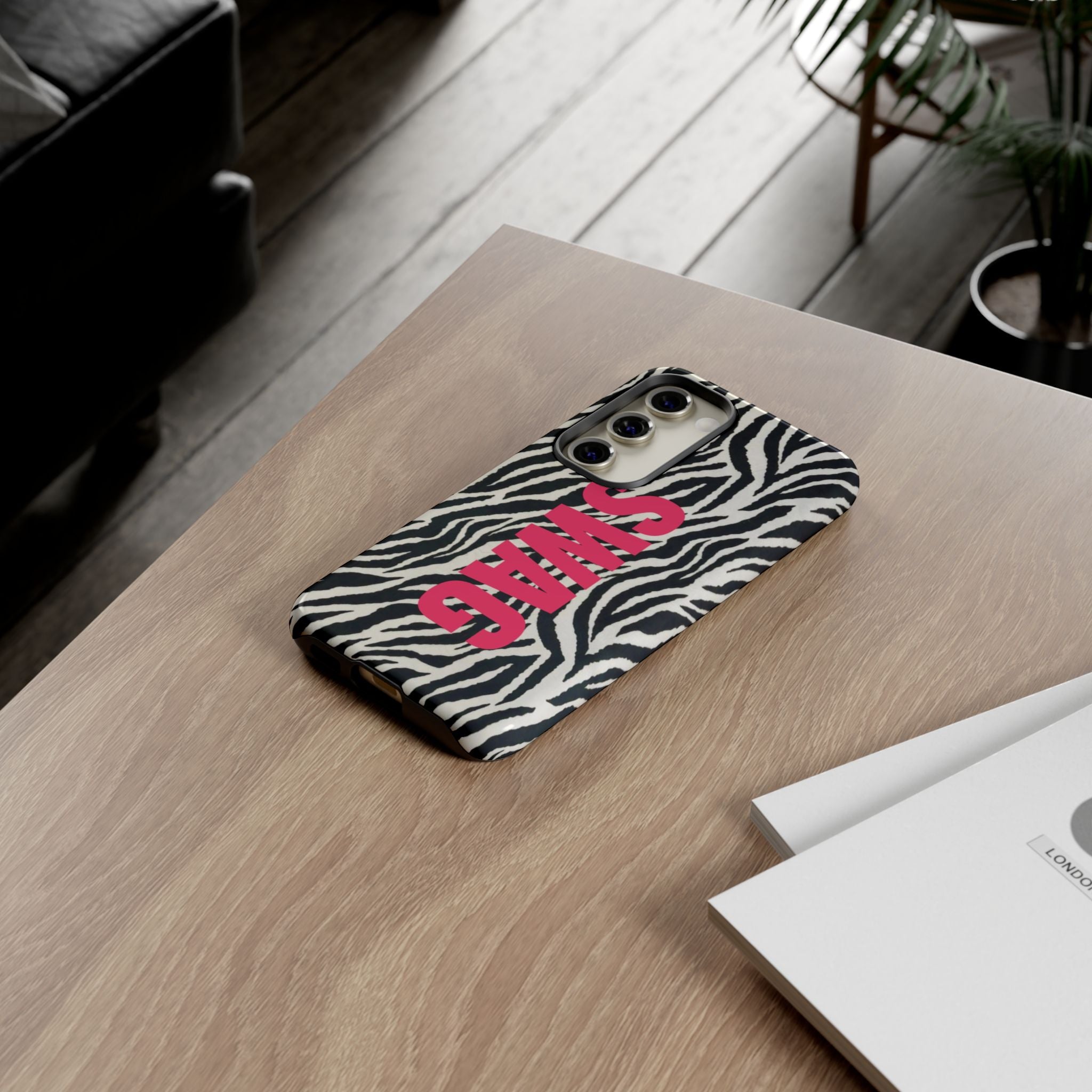 'SWAG' Zebra Print Tough Case