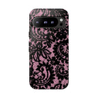 Pink Lace Pattern Tough Phone Case